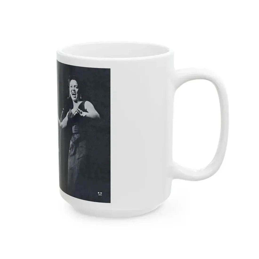 Dorothy Dandridge #100 - Pages 7 & 8 of 8 Featuring, Dorothy with, 2 B&W Photos & Article ending from Pageant Digest Mag. June '55 (Vintage Female Icon) White Coffee Mug - Go Mug Yourself