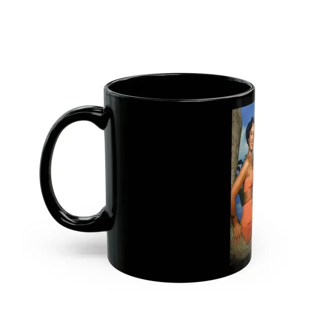 Dorothy Dandridge #102 - (Vintage Female Icon) Black Coffee Mug - Go Mug Yourself