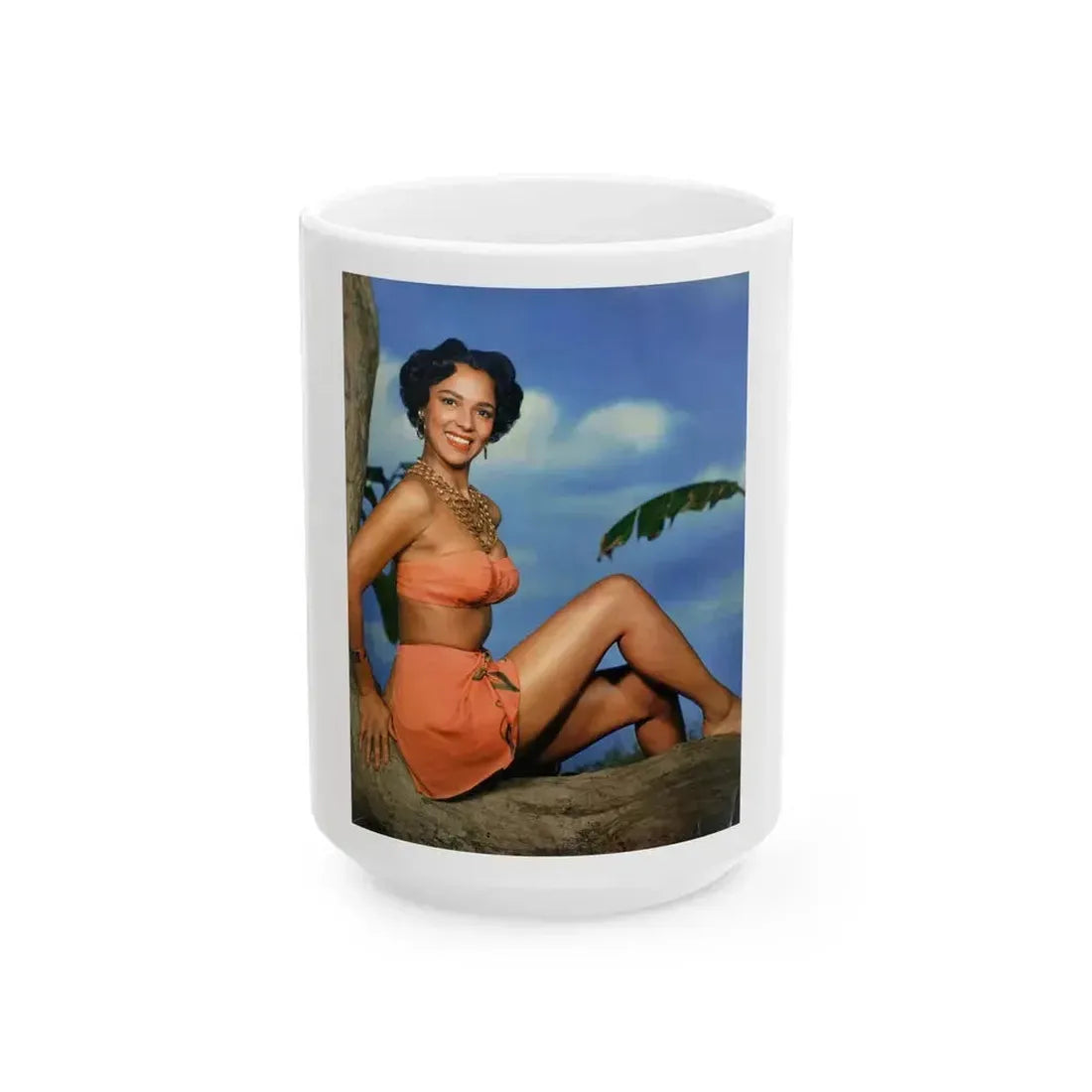 Dorothy Dandridge #102 - (Vintage Female Icon) White Coffee Mug 15oz - Go Mug Yourself