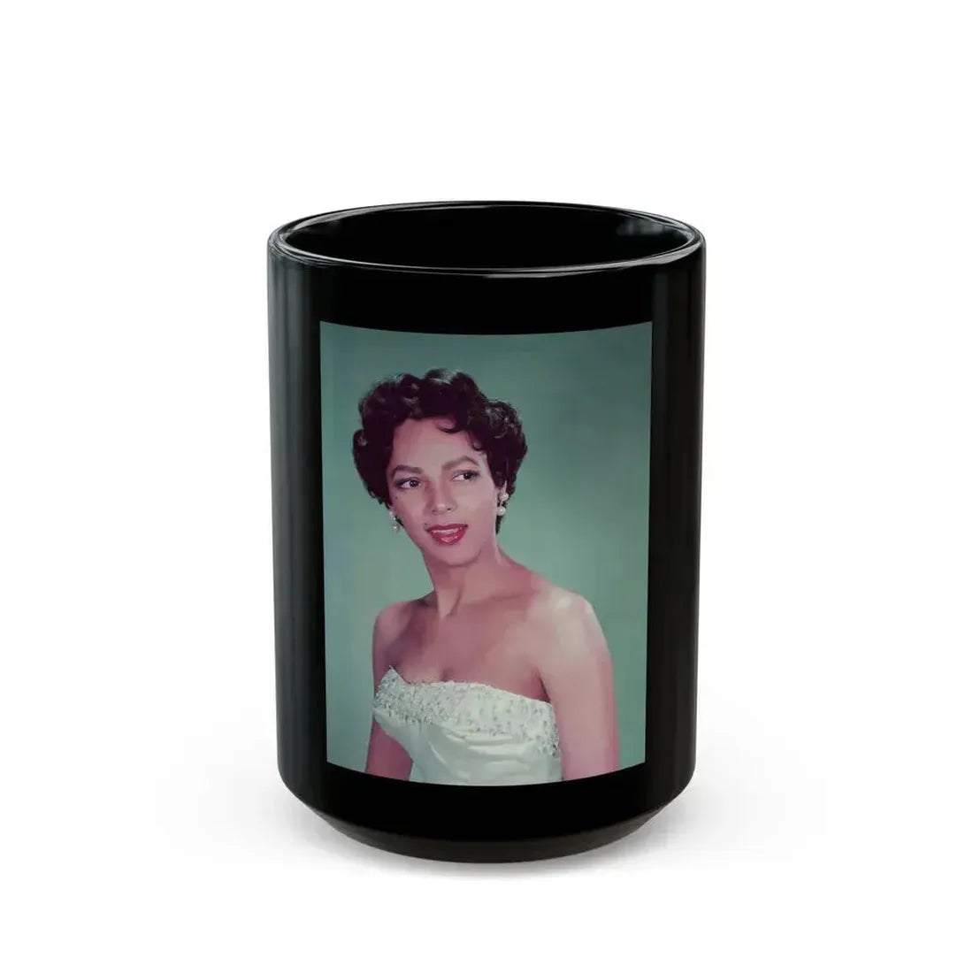Dorothy Dandridge #11 (Vintage Female Icon) Black Coffee Mug 15oz - Go Mug Yourself