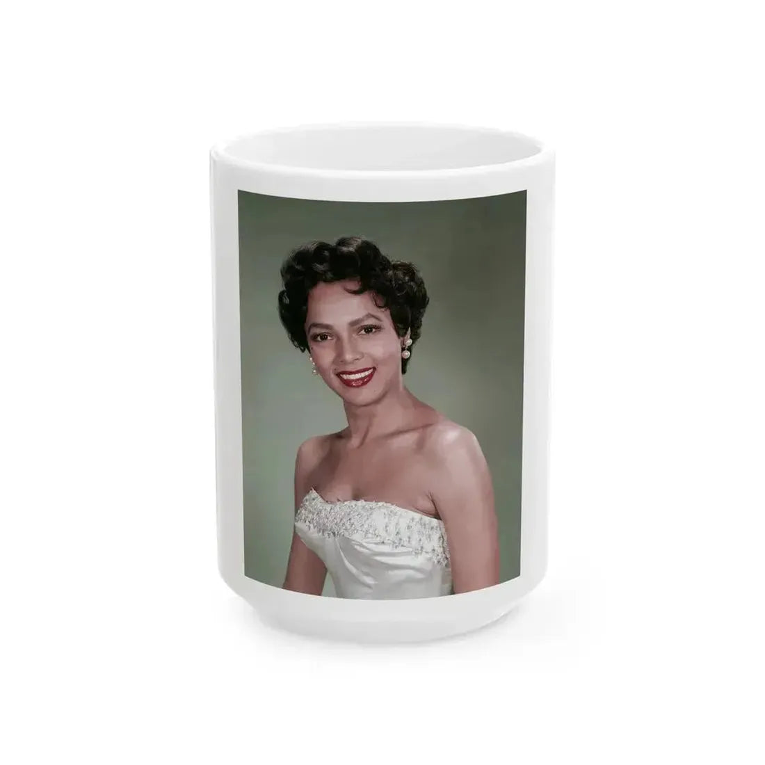 Dorothy Dandridge #16 (Vintage Female Icon) White Coffee Mug 15oz - Go Mug Yourself