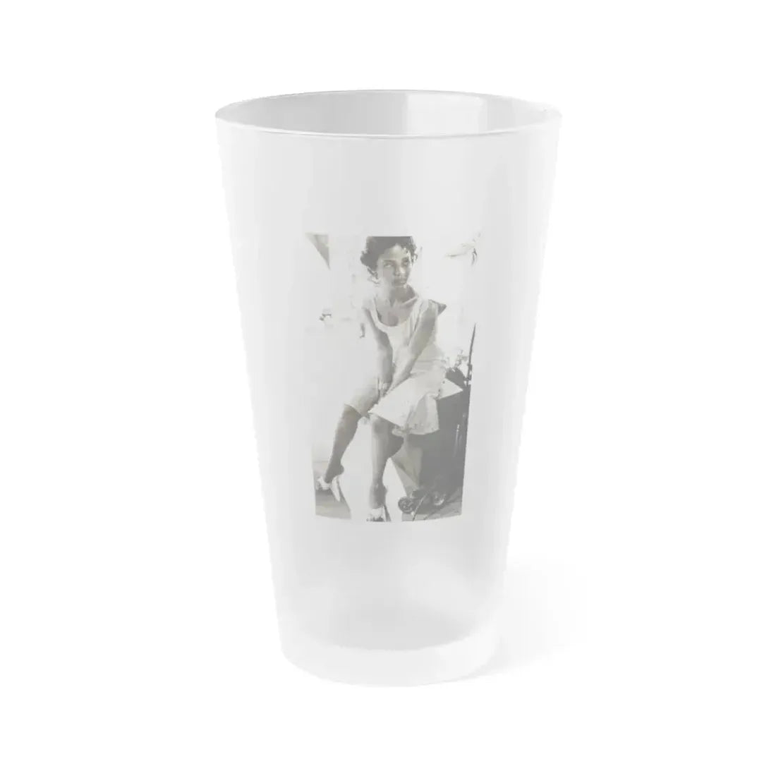 Dorothy Dandridge #22 (Vintage Female Icon) Frosted Pint Glass 16oz 16oz Frosted - Go Mug Yourself