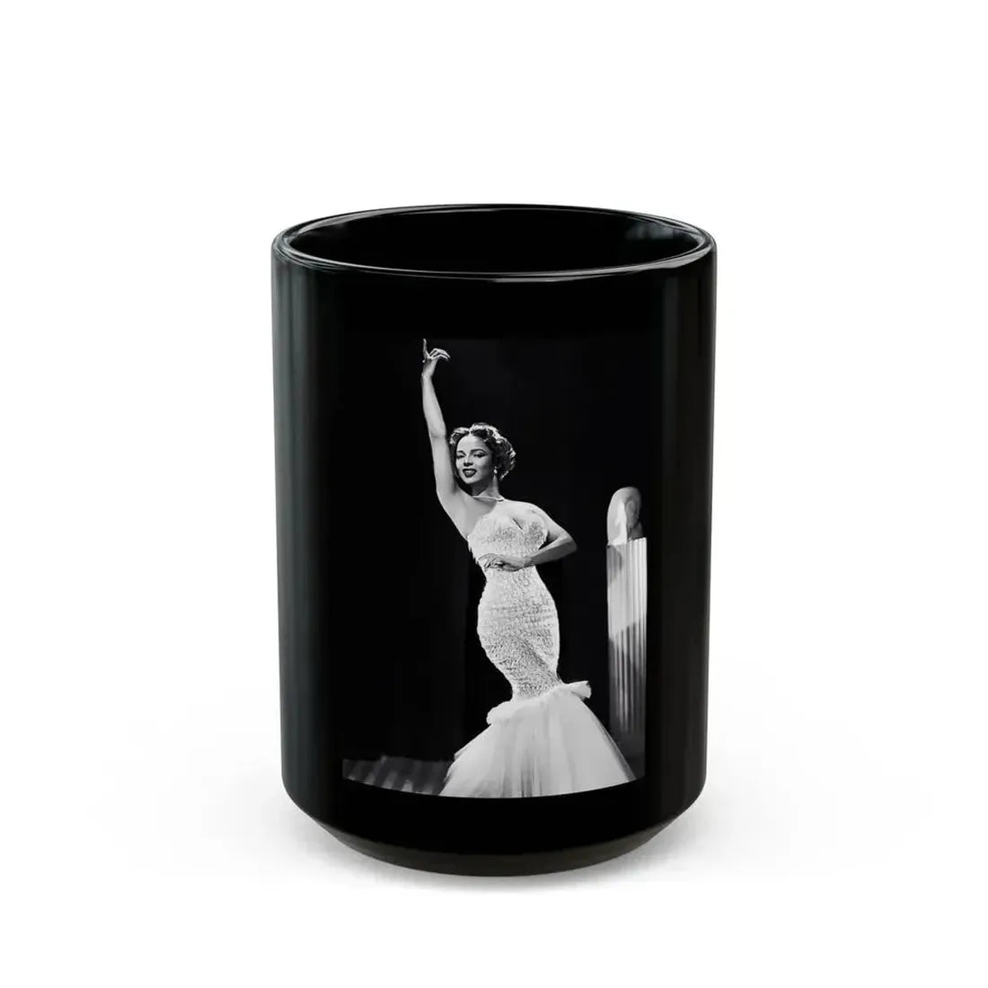 Dorothy Dandridge #23 (Vintage Female Icon) Black Coffee Mug 15oz - Go Mug Yourself