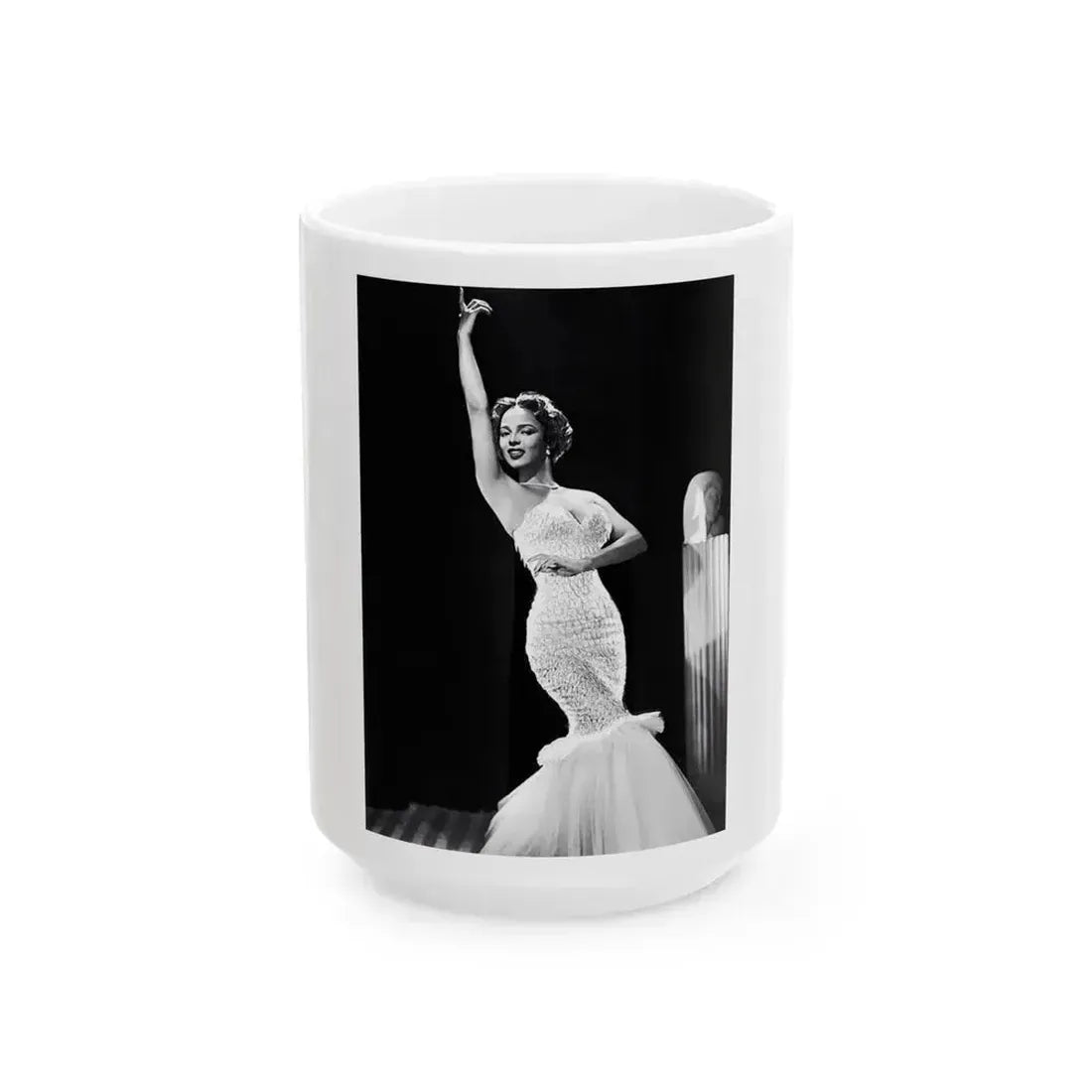 Dorothy Dandridge #23 (Vintage Female Icon) White Coffee Mug 15oz - Go Mug Yourself