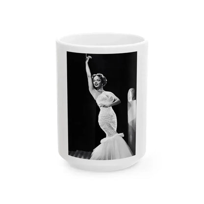 Dorothy Dandridge #23 (Vintage Female Icon) White Coffee Mug 15oz - Go Mug Yourself
