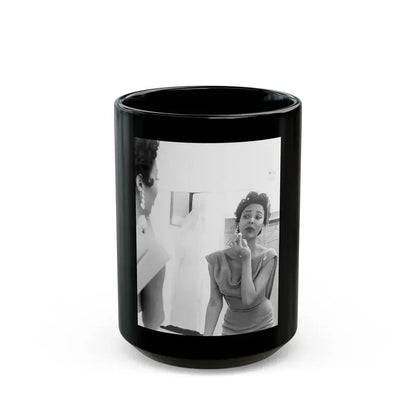 Dorothy Dandridge #24 (Vintage Female Icon) Black Coffee Mug 15oz - Go Mug Yourself
