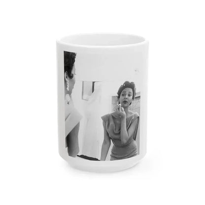 Dorothy Dandridge #24 (Vintage Female Icon) White Coffee Mug 15oz - Go Mug Yourself