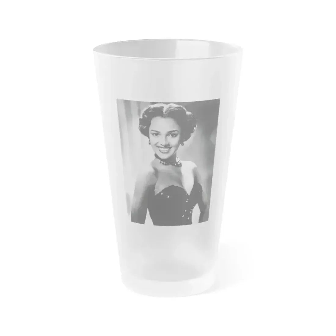 Dorothy Dandridge #48 (Vintage Female Icon) Frosted Pint Glass 16oz 16oz Frosted - Go Mug Yourself