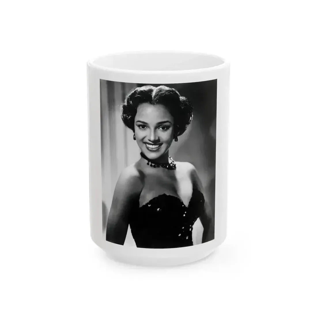 Dorothy Dandridge #48 (Vintage Female Icon) White Coffee Mug 15oz - Go Mug Yourself