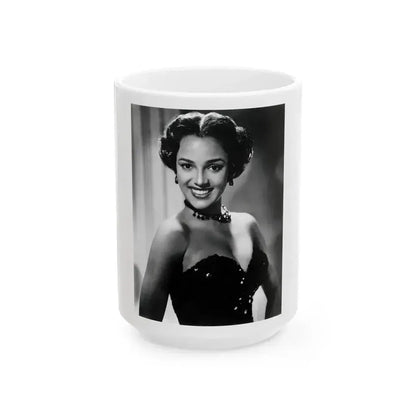 Dorothy Dandridge #48 (Vintage Female Icon) White Coffee Mug 15oz - Go Mug Yourself