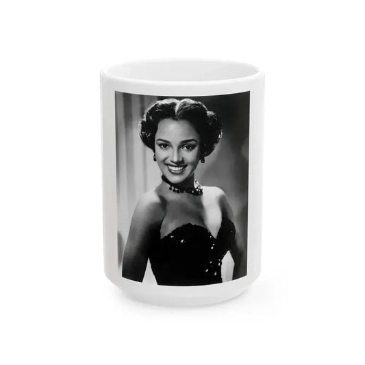 Dorothy Dandridge #48 (Vintage Female Icon) White Coffee Mug 15oz - Go Mug Yourself