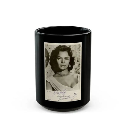 Dorothy Dandridge #52 (Vintage Female Icon) Black Coffee Mug 15oz - Go Mug Yourself