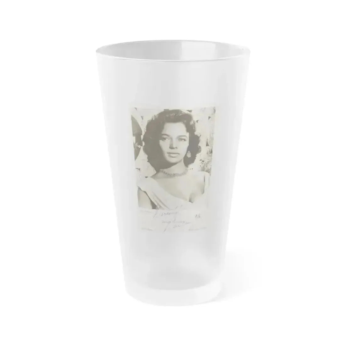 Dorothy Dandridge #52 (Vintage Female Icon) Frosted Pint Glass 16oz 16oz Frosted - Go Mug Yourself