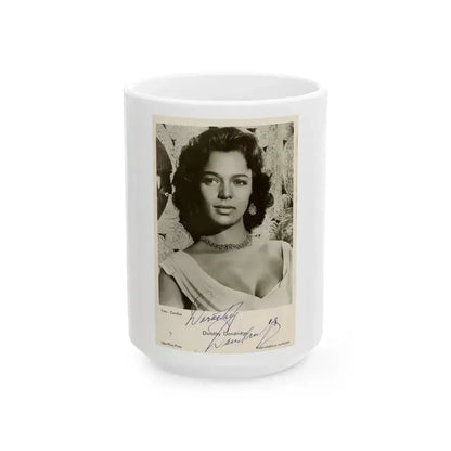 Dorothy Dandridge #52 (Vintage Female Icon) White Coffee Mug 15oz - Go Mug Yourself