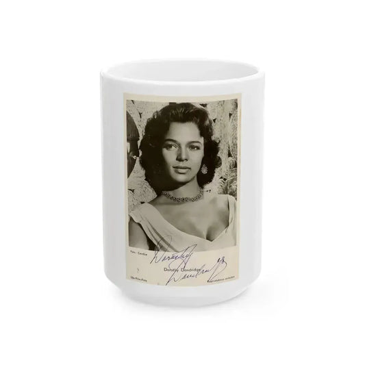 Dorothy Dandridge #52 (Vintage Female Icon) White Coffee Mug 15oz - Go Mug Yourself