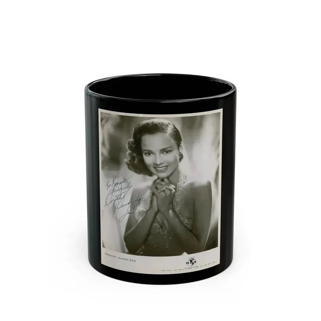 Dorothy Dandridge #53 (Vintage Female Icon) Black Coffee Mug 11oz - Go Mug Yourself