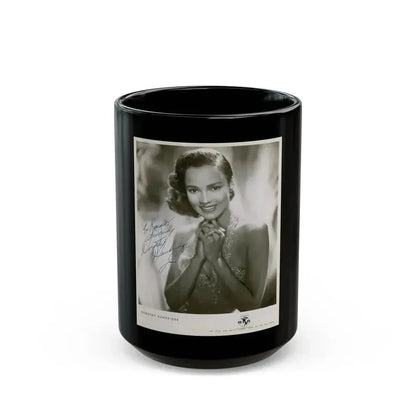 Dorothy Dandridge #53 (Vintage Female Icon) Black Coffee Mug 15oz - Go Mug Yourself