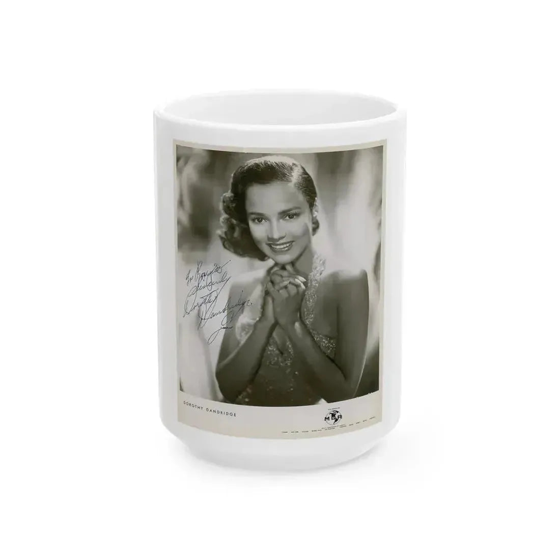 Dorothy Dandridge #53 (Vintage Female Icon) White Coffee Mug 15oz - Go Mug Yourself