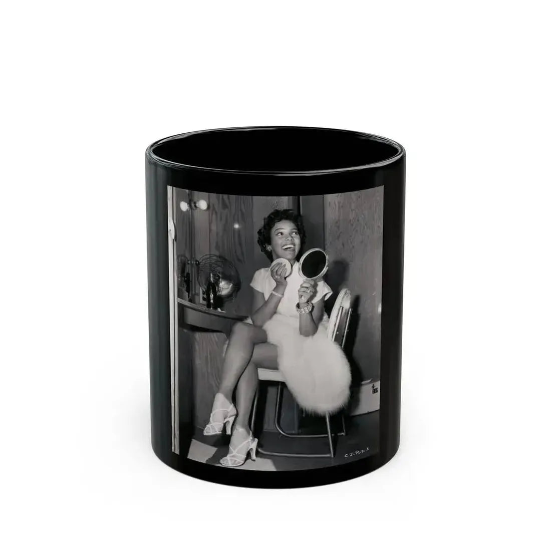 Dorothy Dandridge #54 (Vintage Female Icon) Black Coffee Mug 11oz - Go Mug Yourself