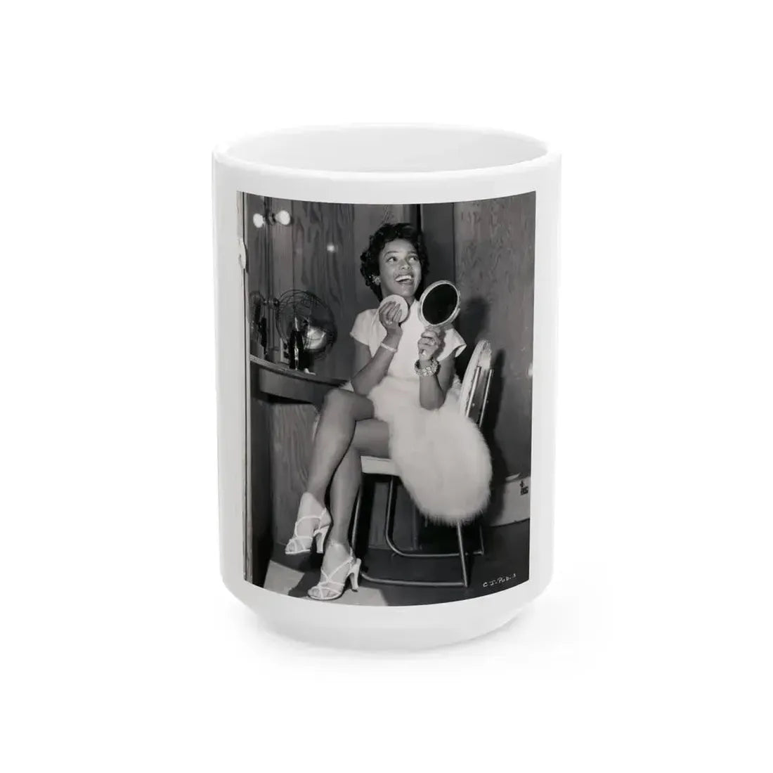 Dorothy Dandridge #54 (Vintage Female Icon) White Coffee Mug 15oz - Go Mug Yourself