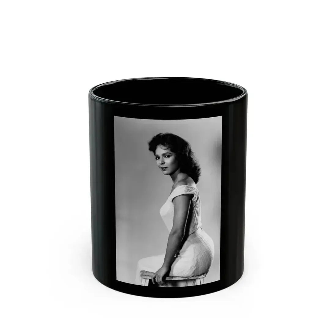 Dorothy Dandridge #72 (Vintage Female Icon) Black Coffee Mug 11oz - Go Mug Yourself