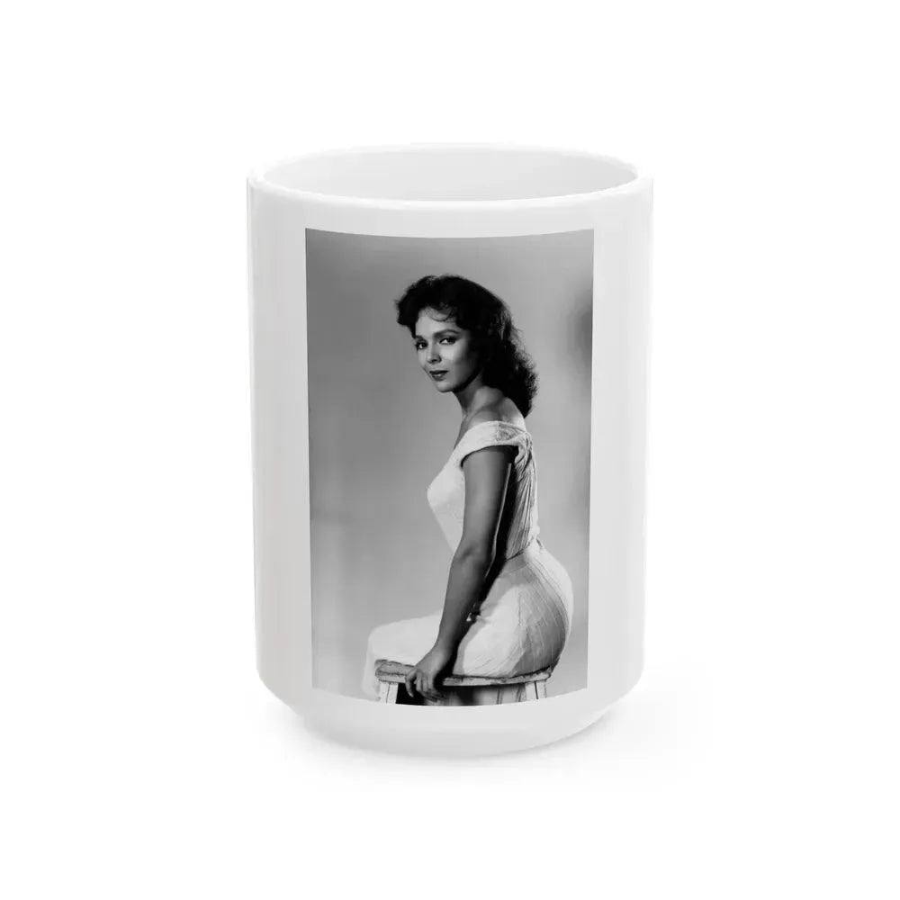 Dorothy Dandridge #72 (Vintage Female Icon) White Coffee Mug 15oz - Go Mug Yourself