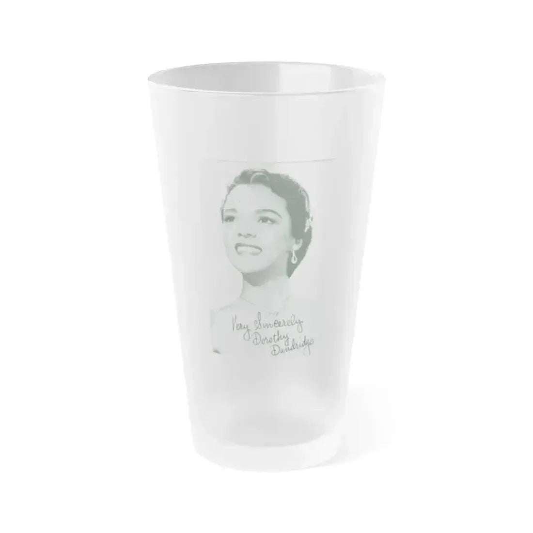 Dorothy Dandridge #83 (Vintage Female Icon) Frosted Pint Glass 16oz 16oz Frosted - Go Mug Yourself