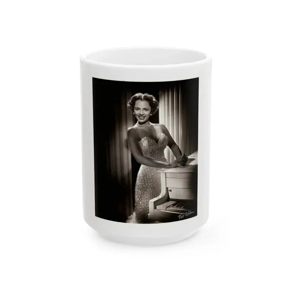 Dorothy Dandridge #89 (Vintage Female Icon) White Coffee Mug 15oz - Go Mug Yourself