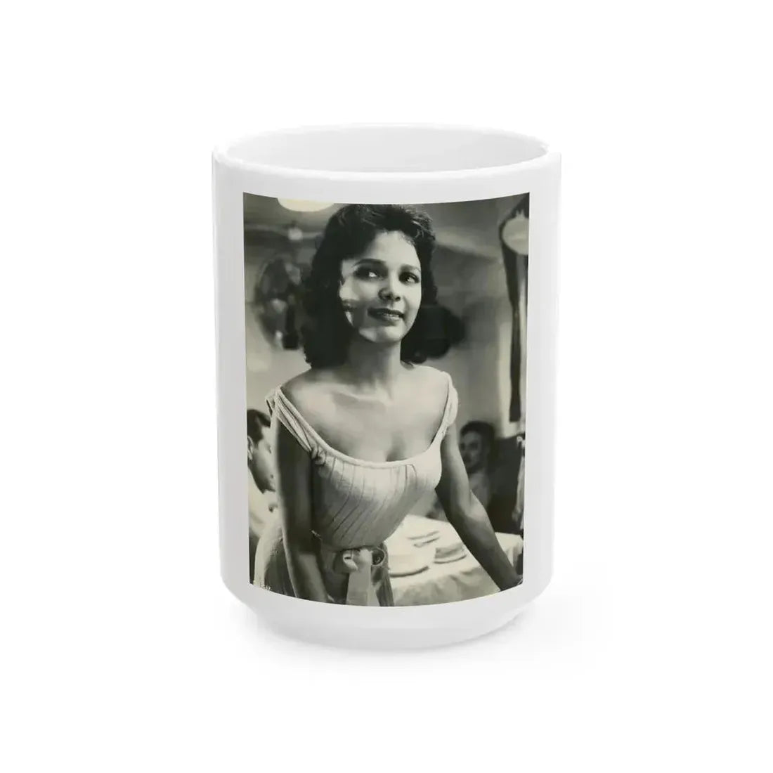 Dorothy Dandridge #92 (Vintage Female Icon) White Coffee Mug 15oz - Go Mug Yourself