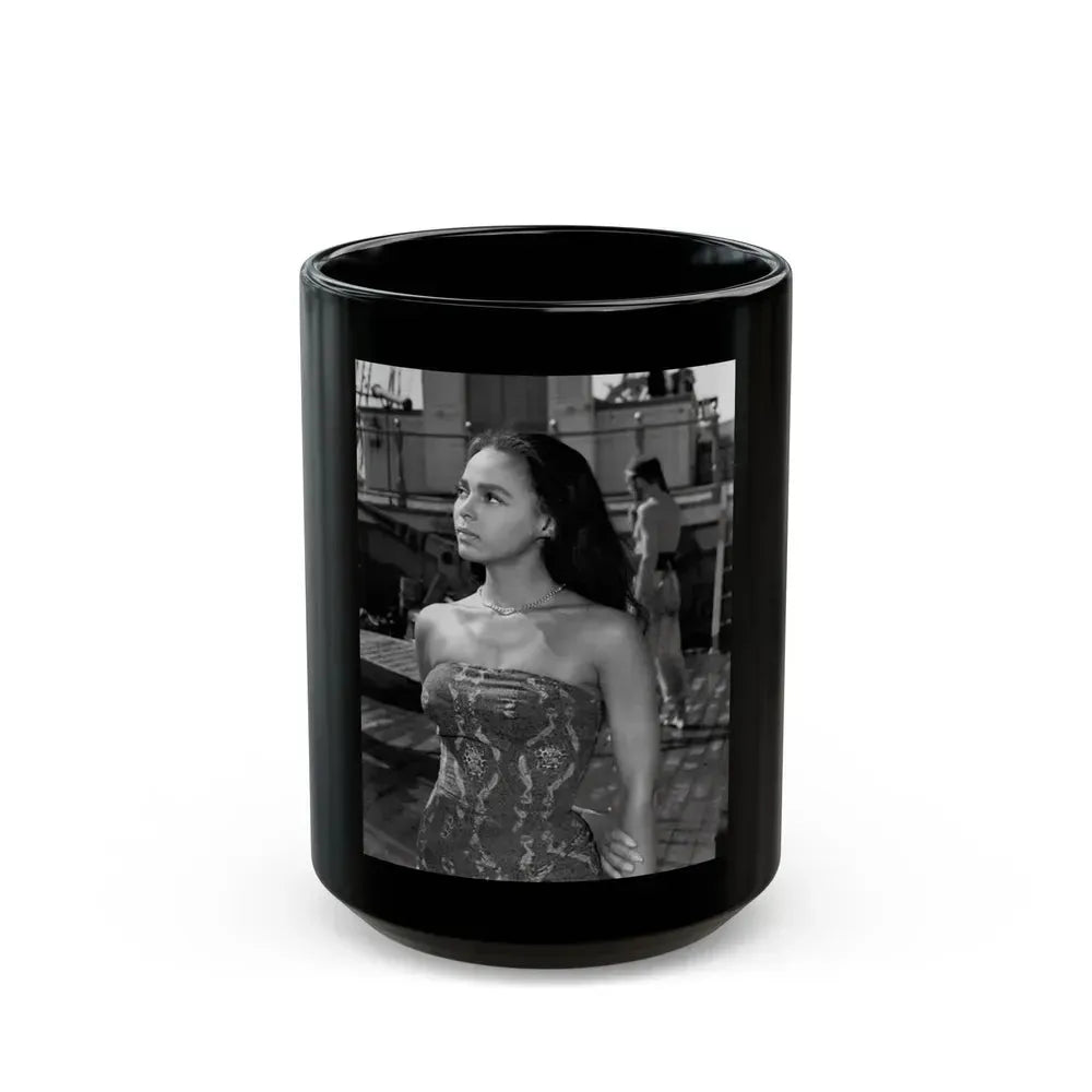 Dorothy Dandridge #93 (Vintage Female Icon) Black Coffee Mug 15oz - Go Mug Yourself