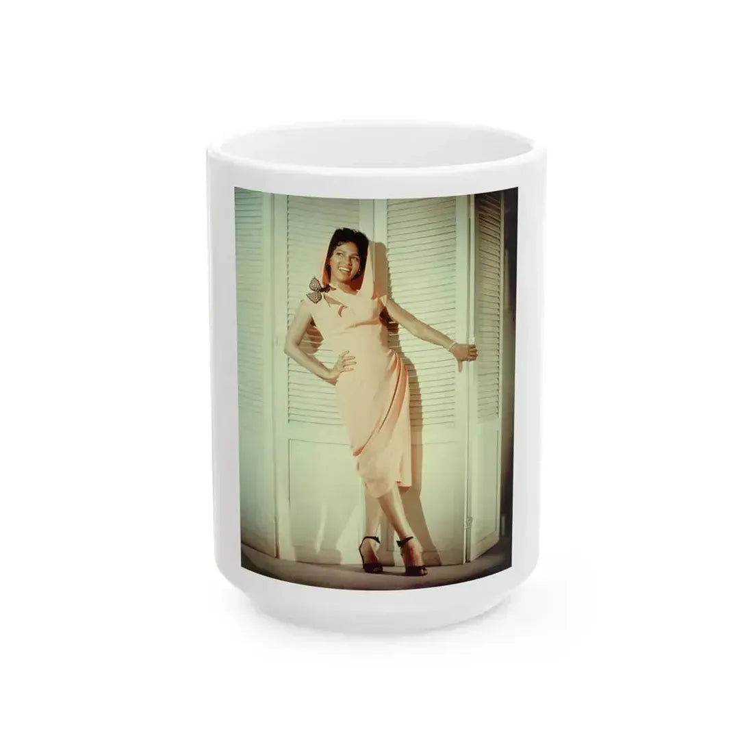 Dorothy Dandridge #96 (Vintage Female Icon) White Coffee Mug 15oz - Go Mug Yourself