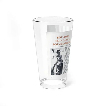 Dorothy Dandridge #97 - Pages 1 & 2 of 8 Featuring, Dorothy with, 2 B&W Photos & Article from Pageant Digest Mag. June '55 (Vintage Female Icon) Pint Glass 16oz - Go Mug Yourself