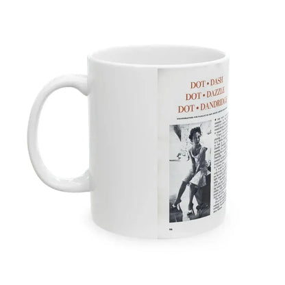 Dorothy Dandridge #97 - Pages 1 & 2 of 8 Featuring, Dorothy with, 2 B&W Photos & Article from Pageant Digest Mag. June '55 (Vintage Female Icon) White Coffee Mug - Go Mug Yourself