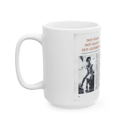 Dorothy Dandridge #97 - Pages 1 & 2 of 8 Featuring, Dorothy with, 2 B&W Photos & Article from Pageant Digest Mag. June '55 (Vintage Female Icon) White Coffee Mug - Go Mug Yourself