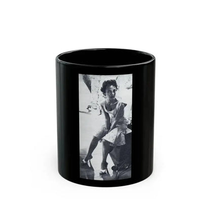 Dorothy Dandridge #97 - Photo on Page 94 cropped from Pageant Digest Mag. June '55 (Vintage Female Icon) Black Coffee Mug 11oz - Go Mug Yourself