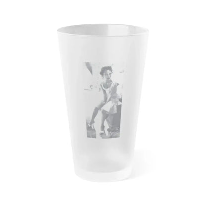 Dorothy Dandridge #97 - Photo on Page 94 cropped from Pageant Digest Mag. June '55 (Vintage Female Icon) Frosted Pint Glass 16oz 16oz Frosted - Go Mug Yourself