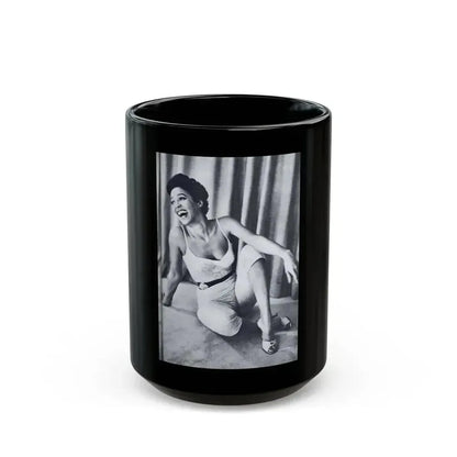 Dorothy Dandridge #97 - Photo on Page 95 cropped from Pageant Digest Mag. June '55 (Vintage Female Icon) Black Coffee Mug 15oz - Go Mug Yourself