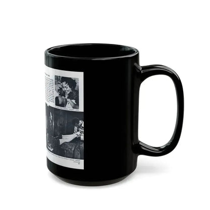 Dorothy Dandridge #98 - Pages 3 & 4 of 8 Featuring, Dorothy with, 3 B&W Photos & Article from Pageant Digest Mag. June '55 (Vintage Female Icon) Black Coffee Mug - Go Mug Yourself