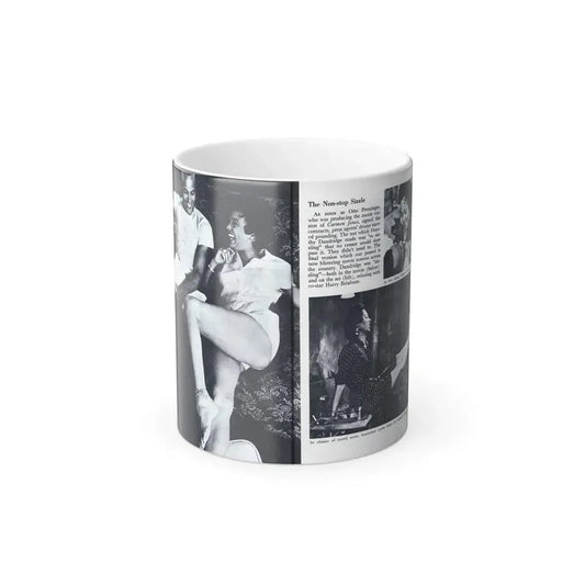 Dorothy Dandridge #98 - Pages 3 & 4 of 8 Featuring, Dorothy with, 3 B&W Photos & Article from Pageant Digest Mag. June '55 (Vintage Female Icon) Color Changing Mug 11oz 11oz - Go Mug Yourself