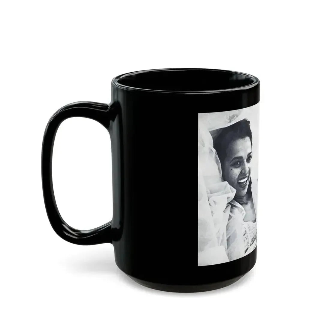 Dorothy Dandridge #99 - Pages 5 & 6 of 8 Featuring, Dorothy with, 4 B&W Photos & Article from Pageant Digest Mag. June '55 (Vintage Female Icon) Black Coffee Mug - Go Mug Yourself