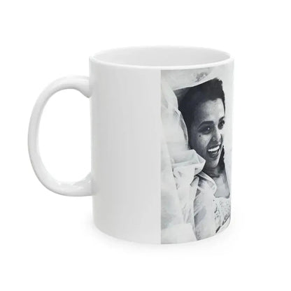 Dorothy Dandridge #99 - Pages 5 & 6 of 8 Featuring, Dorothy with, 4 B&W Photos & Article from Pageant Digest Mag. June '55 (Vintage Female Icon) White Coffee Mug - Go Mug Yourself