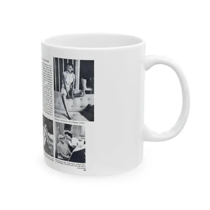 Dorothy Dandridge #99 - Pages 5 & 6 of 8 Featuring, Dorothy with, 4 B&W Photos & Article from Pageant Digest Mag. June '55 (Vintage Female Icon) White Coffee Mug - Go Mug Yourself