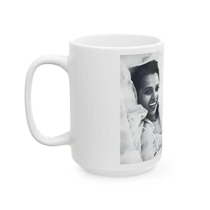 Dorothy Dandridge #99 - Pages 5 & 6 of 8 Featuring, Dorothy with, 4 B&W Photos & Article from Pageant Digest Mag. June '55 (Vintage Female Icon) White Coffee Mug - Go Mug Yourself