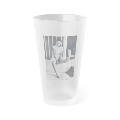 Dorothy Dandridge #99 - Photo 1 on Page 99 cropped from Pageant Digest Mag. June '55 (Vintage Female Icon) Frosted Pint Glass 16oz 16oz Frosted - Go Mug Yourself