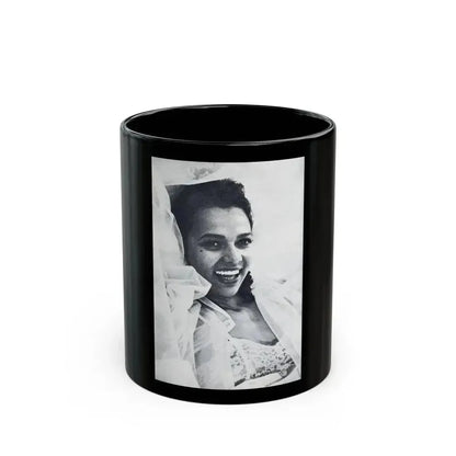 Dorothy Dandridge #99 - Photo on Page 98 cropped from Pageant Digest Mag. June '55 (Vintage Female Icon) Black Coffee Mug 11oz - Go Mug Yourself