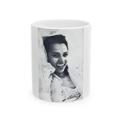 Dorothy Dandridge #99 - Photo on Page 98 cropped from Pageant Digest Mag. June '55 (Vintage Female Icon) White Coffee Mug 11oz - Go Mug Yourself