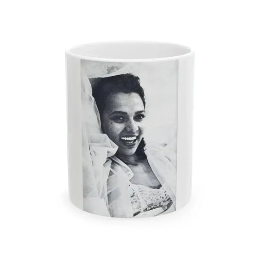 Dorothy Dandridge #99 - Photo on Page 98 cropped from Pageant Digest Mag. June '55 (Vintage Female Icon) White Coffee Mug 11oz - Go Mug Yourself