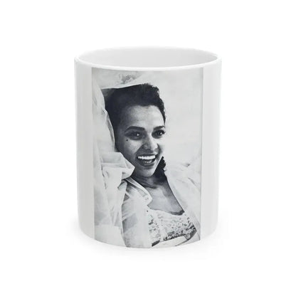 Dorothy Dandridge #99 - Photo on Page 98 cropped from Pageant Digest Mag. June '55 (Vintage Female Icon) White Coffee Mug 11oz - Go Mug Yourself