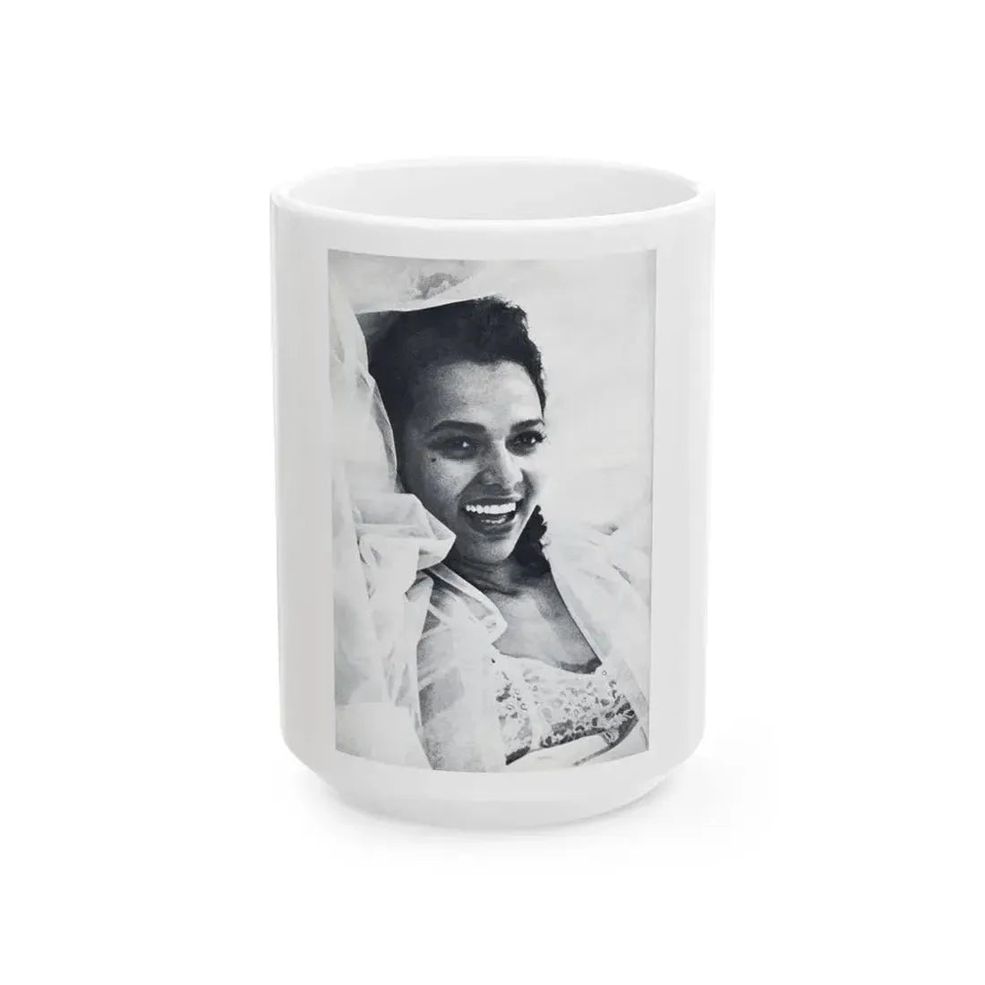 Dorothy Dandridge #99 - Photo on Page 98 cropped from Pageant Digest Mag. June '55 (Vintage Female Icon) White Coffee Mug 15oz - Go Mug Yourself