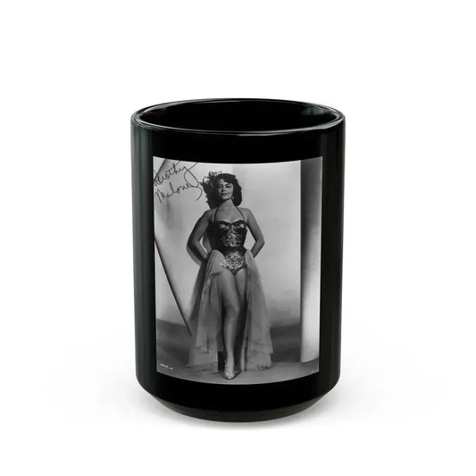 Dorothy Malone #04 (Vintage Female Icon) Black Coffee Mug 15oz - Go Mug Yourself